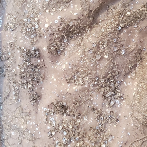 Champagne Sequence Wedding Dress - FREE SHIPPING - Picture 9 of 16